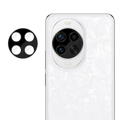 For Huawei nova 14 Pro 5G Full Cover Camera Lens Protector Silk Print HD Anti Fingerprint AR Tempered Glass Lens Film - Black