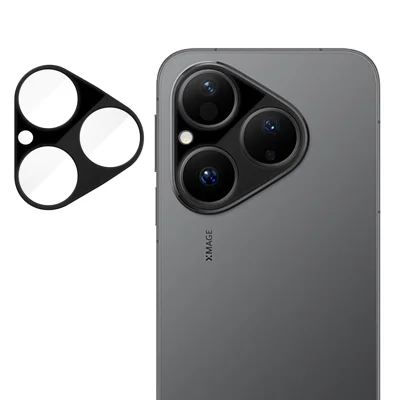 Für Huawei Pura 80 Vollständiger Kameraobjektivschutz Seidener Druck HD Anti-Fingerprint AR Gehärtetes Glas Objektivfolie - Schwarz
