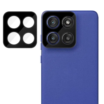 For Motorola Moto G Stylus 5G (2025) Full Cover Camera Lens Protector Silk Print HD Anti Fingerprint AR Tempered Glass Lens Film - Black