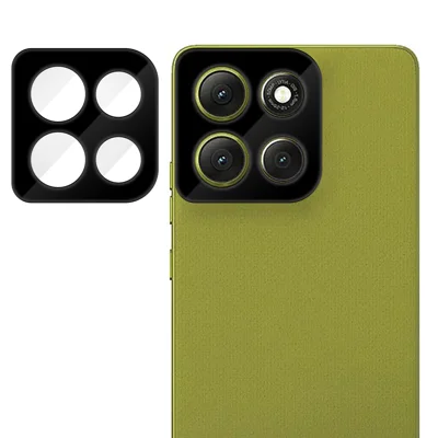 For Motorola Moto G86 5G Full Cover Camera Lens Protector Silk Print HD Anti Fingerprint AR Tempered Glass Lens Film - Black