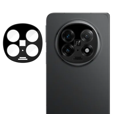 Protecteur d'objectif caméra intégral pour Oppo Find N5 5G, film d'objectif en verre trempé AR HD anti-empreintes avec impression silk, couleur noir