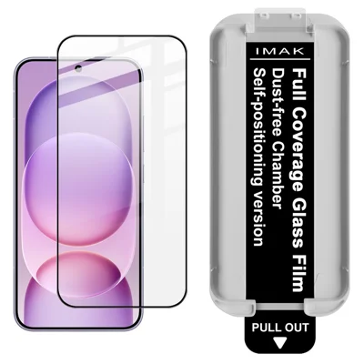 IMAK per Honor Magic8 Pro Air 5G Protezione Schermo in Vetro Temperato Pellicola Adesiva Completa con Strumento di Installazione Senza Polvere (Sblocco Impronte Digitali) - Nero