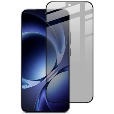 IMAK For Xiaomi 17T Pro / Redmi K90 Max 5G / K90 Ultra 5G / K80 Ultra 5G Privacy Screen Protector Anti Peep Full Cover Tempered Glass Film (Fingerprint Unlock) - Black