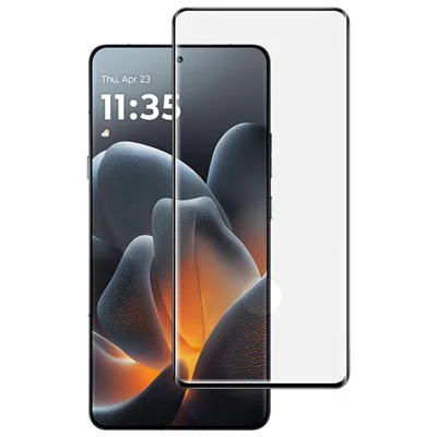 IMAK Vollbildschutzfolie für Motorola Edge 70 Ultra 5G / Moto X70 Air Pro 5G / Signature 5G 3D gewölbter Rand Seitenschutz gehärtetes Glas (Fingerabdruck-Entsperrung) - Schwarz