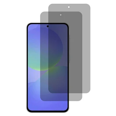 2PCS Anti Spy Tempered Glass For Samsung Galaxy A36 5G 180° Privacy Full Coverage Screen Protector - Black