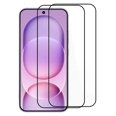 ITIETIE 2 pezzi per Honor Magic8 Pro Air 5G vetro temperato con stampa serigrafica 0,25 mm in vetro al silicio alluminato, protezione frontale completa con colla - trasparente