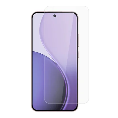 ITIETIE Für Oppo Reno14 F 5G Seidendruck Einscheibensicherheitsglas 0,25 mm hochwertiges Aluminiumsichtschutz, Vollkleber, nicht vollständig abgedeckt – Transparent