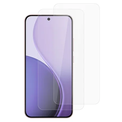 ITIETIE 2 STK Für Oppo Reno14 F 5G Seidendruck Einscheibensicherheitsglas 0,25 mm Hochaluminium-Schutzfolie, Vollkleber, nicht vollständig abdeckend – Transparent