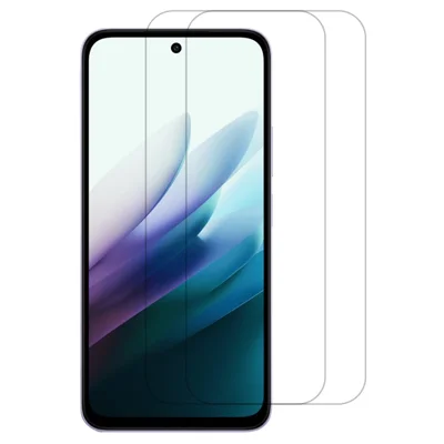 ITIETIE 2PCS For Xiaomi Redmi 15 4G (EU) (171mm) Silk Printing Tempered Glass 0.25mm High Aluminum Screen Protector, Full Glue, Not Complete Covering - Transparent