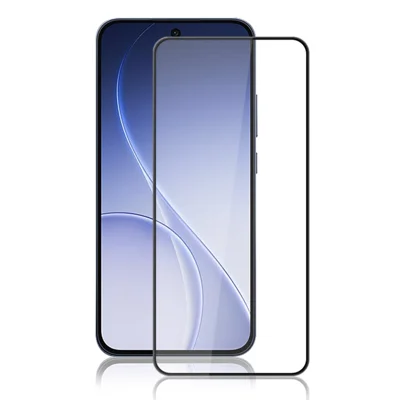 MOCOLO Gehärtetes Glasfolie für Oppo Reno15 F 5G / Reno14 F 5G / Reno13 5G (Global) Vollbildschutzfolie Anti-Bruch Seidenprint Vollkleber – Schwarz