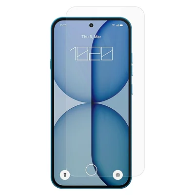 AMORUS voor Nothing Phone (4a) High Aluminum-silicon Glass Film krasbestendig 2.5D Arc Edge Screen Protector, NIET volledig bedekkend - Transparant