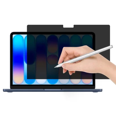 Voor MacBook Neo 13 inch (2026) Privacy Volledig Schermbeveiliging Anti Spy PET Papierachtige Folie - Zwart