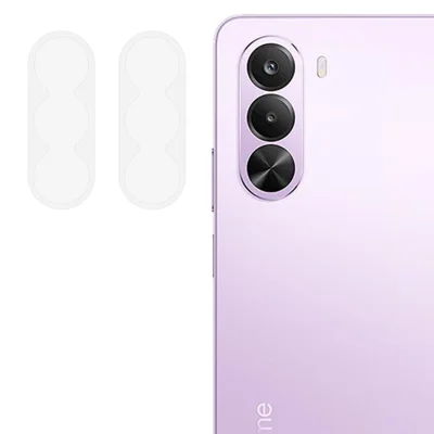 2PCS For Realme P4x 5G / OnePlus Turbo 6X 5G Camera Lens Protector 2.5D Tempered Glass Lens Film - Transparent