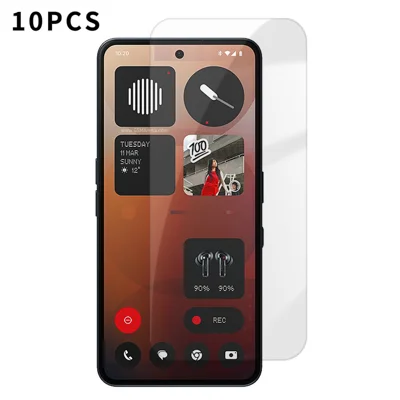 For Nothing Phone (3a) Pro 10Pcs HD Screen Protector High Aluminium-silicon Anti-fingerprint Tempered Glass Film (Not Complete Covering) - As Shown