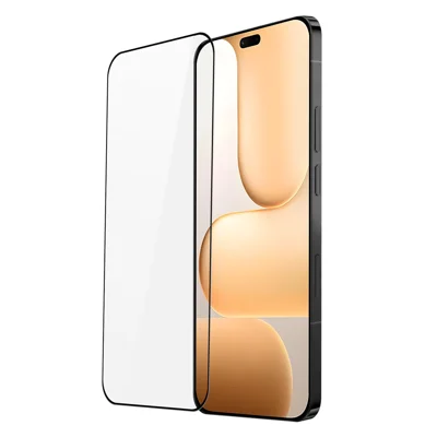 Protettore Schermo Completo DUX DUCIS per Honor 600 Lite 5G, Film Trasparente HD in Vetro di Allumina Media, Design 2.5D Piatto - Nero