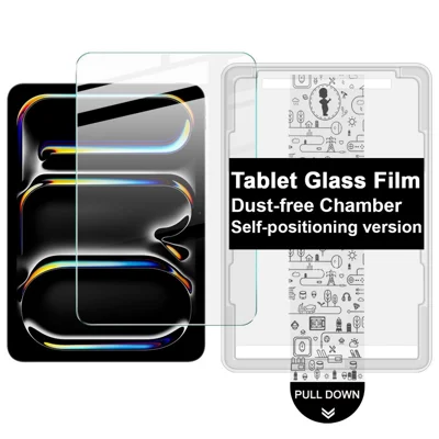 IMAK Pour iPad Pro 13 (2025) / (2024) Verre Trempé Protecteur d'Écran Intégral avec Outil d'Installation Sans Poussière - Transparent