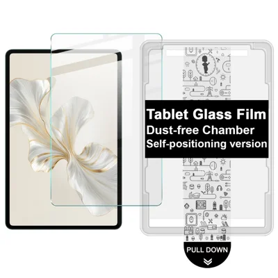IMAK For Honor Pad 9 Tempered Glass Full Screen Protector with Dust-free Installation Tool - Transparent