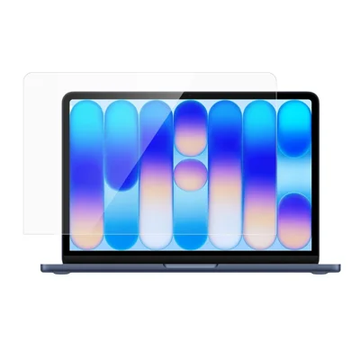 Pour MacBook Neo 13 pouces (2026) A3404 Protecteur d'écran en verre trempé bord droit 2,5D Film plein écran à colle complète - Transparent