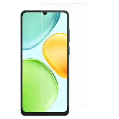 For Honor X6d 5G Screen Protector 2.5D High Aluminium-Silicon Glass Film Electroplated Coating (Not Complete Covering) - Transparent