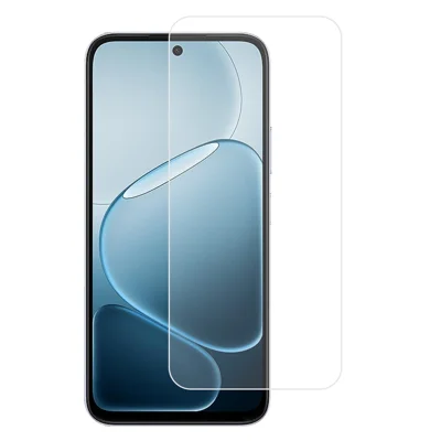 Skærmprotector til Oppo K14x 5G, 2.5D høj aluminium-silicium glasfilm med elektropladeret belægning (ikke komplet dækning) – Transparent