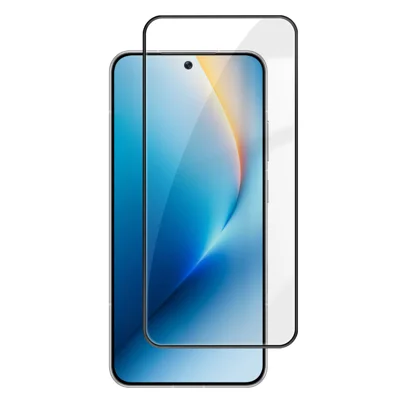 För Honor Win RT 5G / Honor Win 5G HD Fullskärmsbeskydd med silksktryck, svart kant, hög aluminium-siliciumglasfilm - Som visas