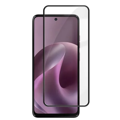 For Motorola Moto G17 Power 4G / G17 4G / G15 4G / G15 Power 4G HD Full Screen Protector Silk Printing Black Edge High Aluminium-silicon Glass Film - As Shown