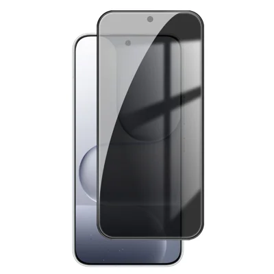 Pour Honor 600 5G Anti Espion Protection d'écran Totale Film en Verre Aluminosilicate Noir Bord 9H+ - Tel que montré