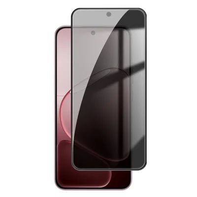 For Oppo A6 Pro 5G Anti Spy Privacy Full Screen Protector Black Edge High Aluminium-silicon Glass Film - As Shown