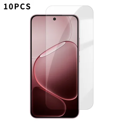 För Oppo A6 Pro 5G 10 st HD-skärmskydd Hög aluminium-silicium Anti-fingeravtryck Härdat glasfilm (Inte fullt täckande) - Som visas
