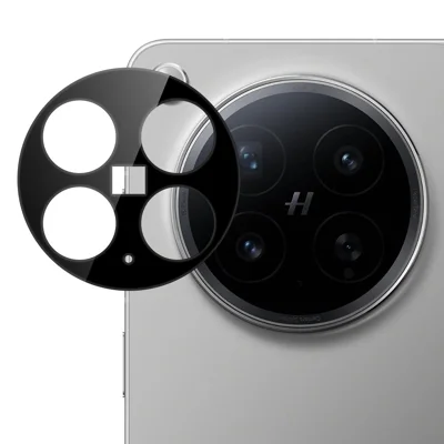 For Oppo Find N6 5G Tempered Glass Lens Protector Silk Printing Camera Lens Film - Black