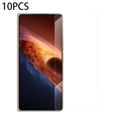 RURIHAI 10 Unidades para Honor Magic V6 5G Protetor de Ecrã com Revestimento Eletrolítico Anti-impressão Digital em Vidro de Alumínio-silício de Alta Qualidade - Transparente