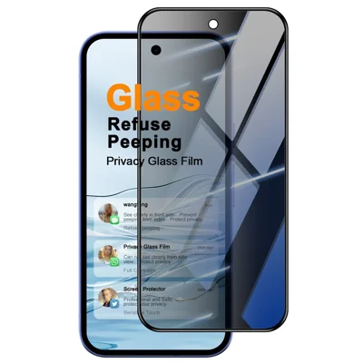 IMAK For Google Pixel 11 Pro Fold / Pixel 10a Anti Peep Tempered Glass Screen Protector Full Coverage - Black