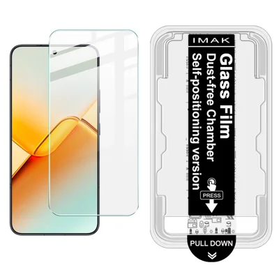 IMAK For Honor Power2 5G by Leica Tempered Glass Screen Protector with Dust-free Installation Tool (Fingerprint Unlock) (Not Complete Coverage) - Transparent