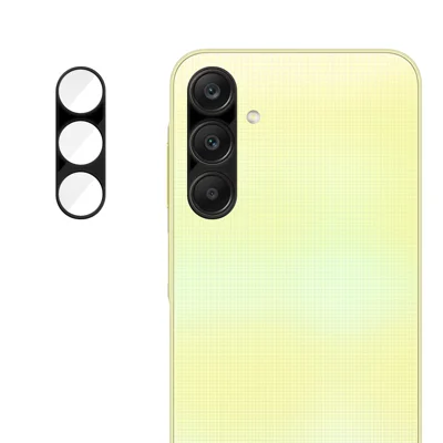 For Samsung Galaxy A25 5G (Global) (161mm) Full Cover Camera Lens Protector Silk Print HD Anti Fingerprint AR Tempered Glass Lens Film - Black