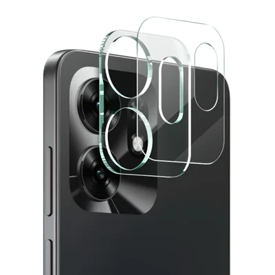 IMAK pour Honor X6d 5G Verre Trempé Protecteur d'Objectif Caméra Intégral + Couvercle d'Objectif en Acrylique - Transparent