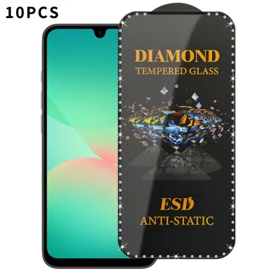For Samsung Galaxy A27 5G 10Pcs Tempered Glass Diamond Silk Printing Full Screen HD Anti-Static Screen Protector - Transparent