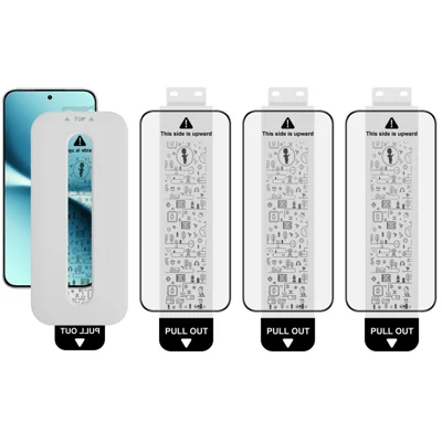 IMAK 3Pcs Tempered Glass For Xiaomi Redmi Turbo 5 5G  /  Poco X8 Pro 5G Full Screen Protector Full Glue Film with Dust-free Installation Tool (Fingerprint Unlock) - Black
