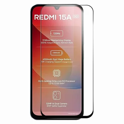 RURIHAI Für Xiaomi Redmi 15a 5G Displayschutz Aus Hochwertigem Aluminium-Silizium-Glas Displayschutzfolie