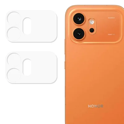 2 pièces pour Honor 600 5G protecteur d'objectif caméra en verre trempé bord incurvé 3D transparent anti-rayures - transparent