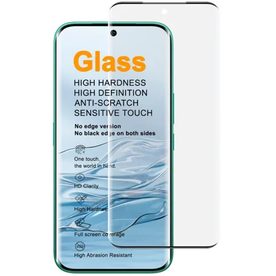 IMAK For TECNO Camon 50 Pro 4G  /  Camon 50 Ultra 5G Full Screen Protector Side Glue 3D Curved Tempered Glass Film (No Edge Version) (Fingerprint Unlock) - Transparent