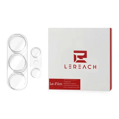 LEREACH For Samsung Galaxy S26 Ultra 1 Set Main and Secondary Camera Lens Protector 3D Full Coverage Tempered Glass Lens Film - Transparent