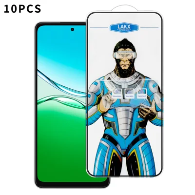 Voor Oppo A5 5G 10 stuks Hoogwaardig Gehard Glas Anti-vingerafdruk Anti-statisch Electrolytisch Volledig Schermprotecor - Transparant
