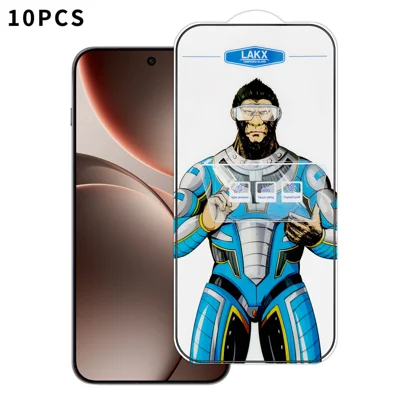 For Oppo Find X9 5G 10Pcs High Definition Tempered Glass Anti-fingerprint Anti-static Electroplating Full Screen Protector - Transparent