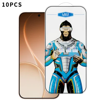 For Oppo Reno15 Pro Max 5G (Global) 10Pcs High Definition Tempered Glass Anti-fingerprint Anti-static Electroplating Full Screen Protector - Transparent