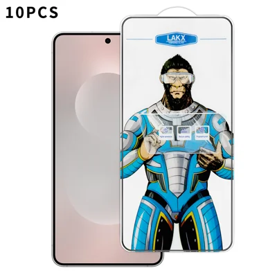 For Samsung Galaxy S25 Edge 10Pcs High Definition Tempered Glass Anti-fingerprint Anti-static Electroplating Full Screen Protector - Transparent