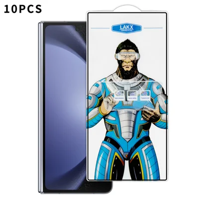 Pour Samsung Galaxy Z Fold5 5G 10 Pièces Verre Trempé Haute Définition Anti-empreintes Anti-statique Écran Protecteur Intégral par Électroplage - Transparent
