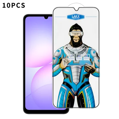 لـ Samsung Galaxy A07 5G / Galaxy A07 4G 10 قطع من زجاج مقسّى عالي الوضوح، مقاوم للبصمات، مضاد للكهرباء الساكنة، طلاء كهربائي يغطي الشاشة بالكامل - شفاف