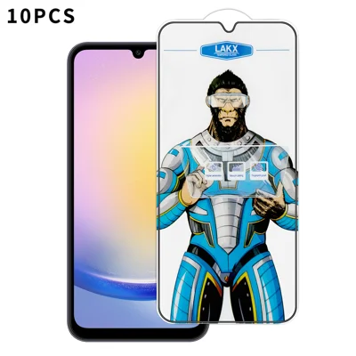For Samsung Galaxy A25 5G (Global) (161mm) 10Pcs High Definition Tempered Glass Anti-fingerprint Anti-static Electroplating Full Screen Protector - Transparent