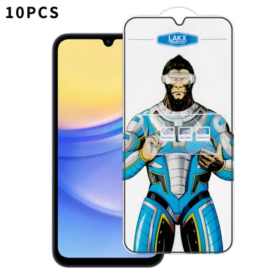 For Samsung Galaxy A15 5G / Galaxy A15 4G 10Pcs High Definition Tempered Glass Anti-fingerprint Anti-static Electroplating Full Screen Protector - Transparent