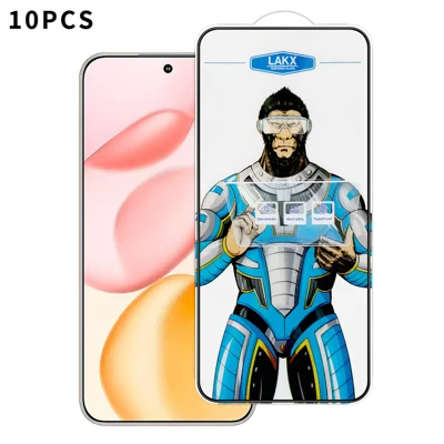 For Honor 400 5G (Global) 10Pcs High Definition Tempered Glass Anti-fingerprint Anti-static Electroplating Full Screen Protector - Transparent